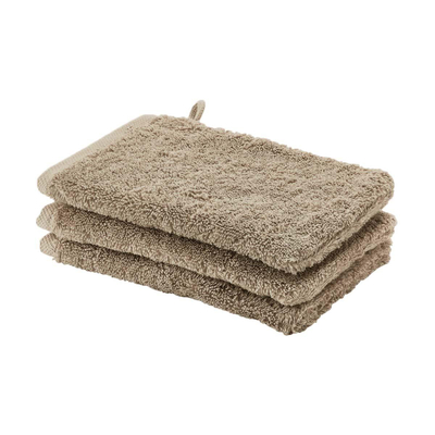 Aquanova London Washandje - 16x22cm - 6 stuks - Almond