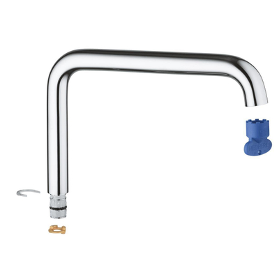 GROHE bec en L - supersteel (inox)