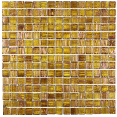 The Mosaic Factory Amsterdam Mozaïektegel - 32.2x32.2 - wand en vloertegel - glans - amber