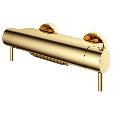 Hotbath Buddy mitigeur de baignoire thermostatique avec bec cascade laiton poli PVD