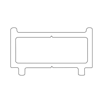 Sealskin Hooked profil d'élargissement pour portes mortier jointuresantes chrome