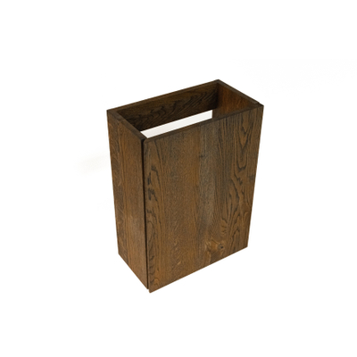 Saniclass Holz Pure Ensemble de meuble de toilette - 40x60.5cm - 1 porte - lave-mains pierre naturelle marbre - trou de robinet à droite - chêne charcoal