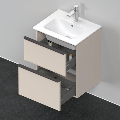 Duravit D-neo Meuble sous vasque 51x40.2x62.5cm 2 tiroirs Taupe mat