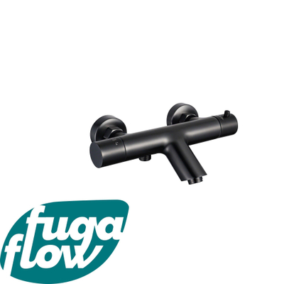 FugaFlow Eccelente Sobrado Badkamer Thermostatische Badkraan - Mat Zwart
