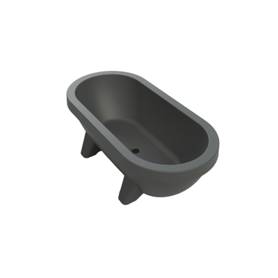 Gardentub Baignoire îlot (extérieur) - 194x94x66cm - synthétique - compatible à l'extérieur - anthracite mat