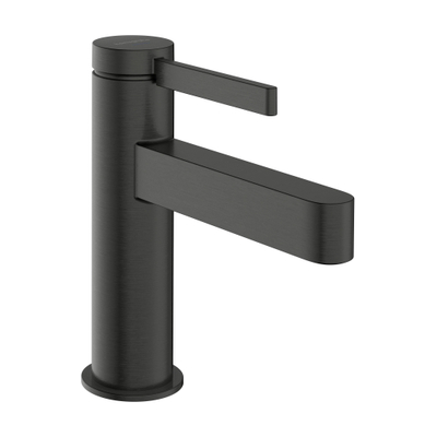 Hansgrohe Finoris fonteinkraan - zonder waste - brushed black chrome (zwart)