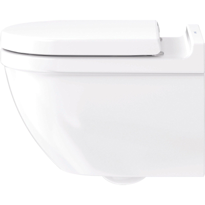 Duravit Starck 3 Wandcloset - 54x36cm - randloos - diepspoel - zonder zitting - met Durafix - rimless - verdekte bevestiging - glans wit