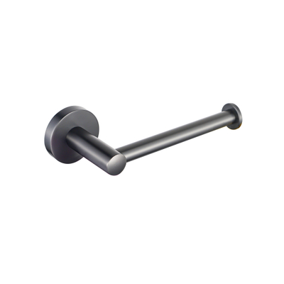 Fortifura Calvi toiletrolhouder/reserverolhouder - zonder klep - rond - PVD - Geborsteld gunmetal (antraciet) OUTLETSTORE