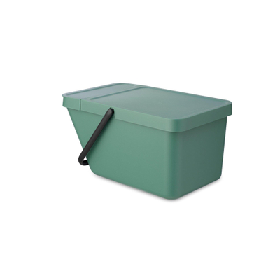 Brabantia Sort & Go Afvalemmer - 20 liter - stapelbaar - hengsel - fir green