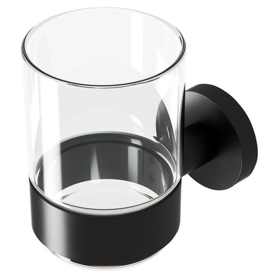 Geesa Nemox Porte-verre avec gobelet Noir