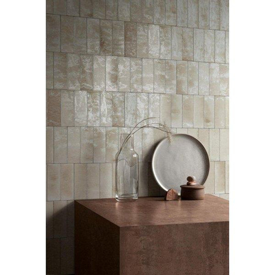 ÉCHANTILLON Ceralto Alvera Decor Carreau mural 7.5x20cm 10mm beige