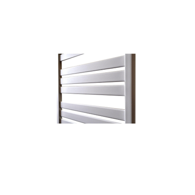 Sanicare HPW - Moda Radiateur électrique - 120x60cm - 876W - wifi - thermostat - argent - bas gauche - noir mat