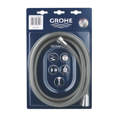 GROHE Rotaflex doucheslang 1/2x200cm twistfree draaibare aansluiting chroom