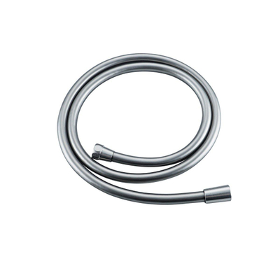 FugaFlow Eccelente Acces Badkraan set - uitloop - 22cm inkortbaar - rond bedieningspaneel - gladde slang - ronde handdouche - inbouwdeel - wandhouder - geborsteld RVS PVD