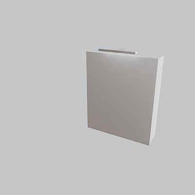 Mondiaz CUBB Spiegelkast - 60x70cm - 1 deur - Talc (Wit)