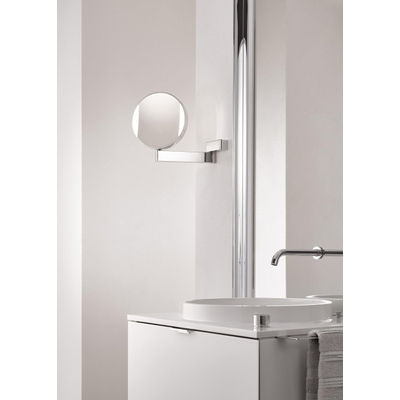 Emco Prime make-upspiegel – rond Ø20,2 cm – LED-verlichting – 3x en 7x vergrotend, vaste aansluiting – Chroom