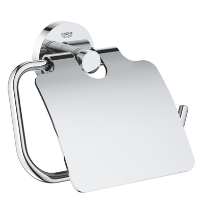 GROHE Essentials porte-rouleau de WC avec clapet chromé