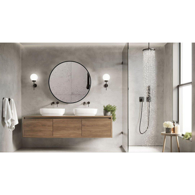 Saniclass Retro Line spiegel – Ø120 cm – Zwart mat