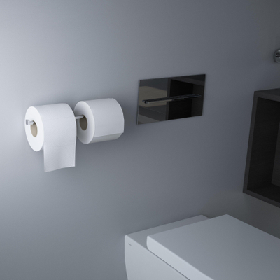 Clou Flat Porte rouleau papier toilette 28.2x4.8x7.2cm chrome