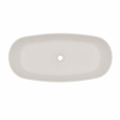 FugaFlow Eccelente Pietra Waskom - 95x36x14cm - solid surface - beige mat