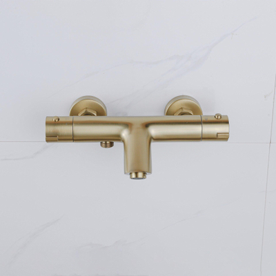 Adema Sparkle 2.0 thermostatische bad-/douchekraan - goud mat