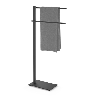 Zack CARVO handdoekstandaard, zwart OUTLETSTORE