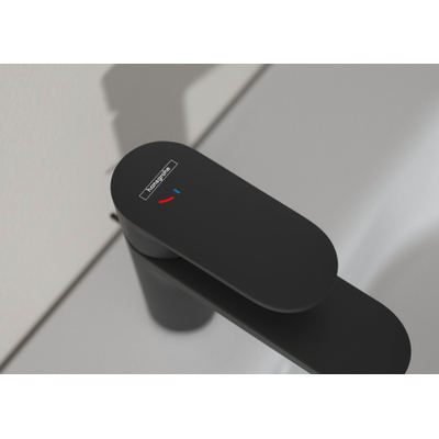 Hansgrohe Vernis Blend wastafelkraan - model 70 - opbouw - mat zwart