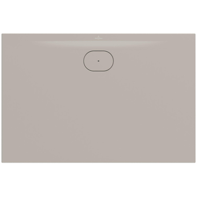 Villeroy & Boch Ecora douchebak - 120x80x3.5cm - afvoer lange zijde - almond (beige)