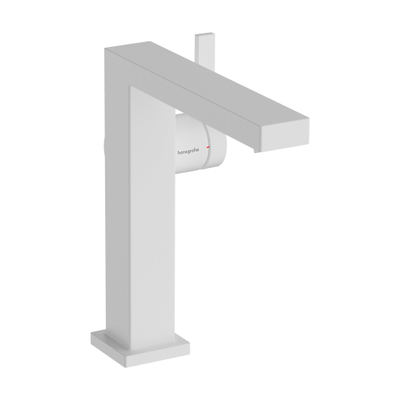 Hansgrohe Tecturis E wastafelkraan - model 150 - 1-gats - coolstart - met klikwaste - mat wit