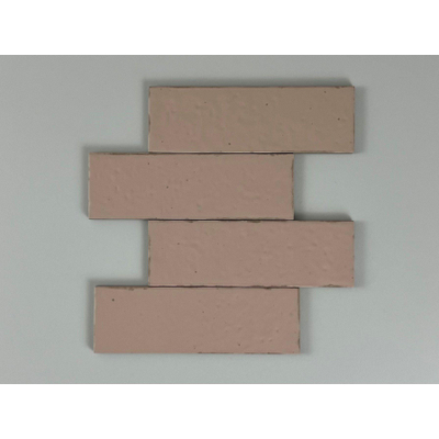 SAMPLE Terravito Nocino wandtegel - 6x18.6cm - Rose mat (roze)