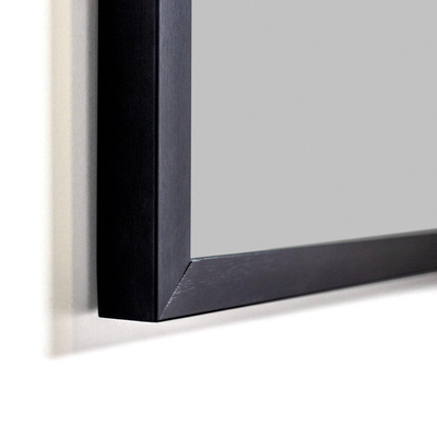 Saniclass Silhouette Spiegel - 120x70cm - zonder verlichting - rechthoek - zwart SHOWROOMMODEL
