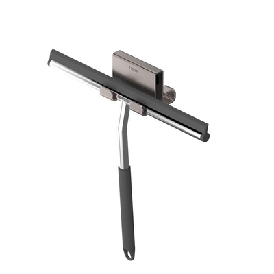 Tiger Caddy Handdoekhaak - voor glaswand - 6-8mm - dubbel RVS geborsteld
