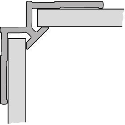 Huppe EasyStyle Profil d'angle intérieur 2550 blanc