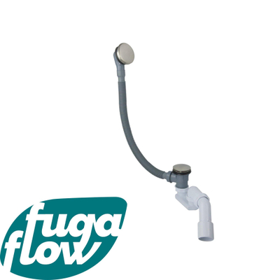 FugaFlow Eccelente Anta Combinaison vidage baignoire avec bonde clic-clac Inox brossé