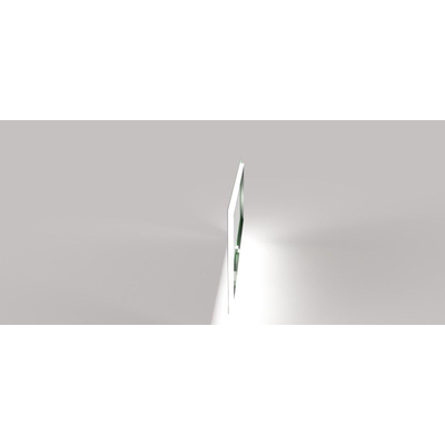 HR badmeubelen Jade Spiegel - 200x4x70cm - 200x70cm - LED-verlichting - rondom - touchsensor - spiegelverwarming - 3 standen - zilver
