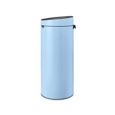 Brabantia Touch Bin Poubelle - 30 litres - seau intérieur en plastique - dreamy blue