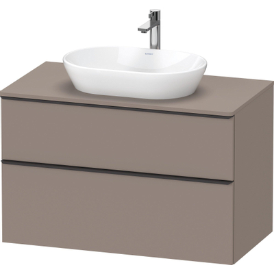 Duravit D-neo Meuble sous vasque 100x55x66.4cm 2 tiroirs Basalte mat