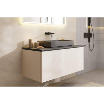 Hansgrohe Xuniva opzetwaskom - 65x40x12cm - rond - slate matt (grijs)