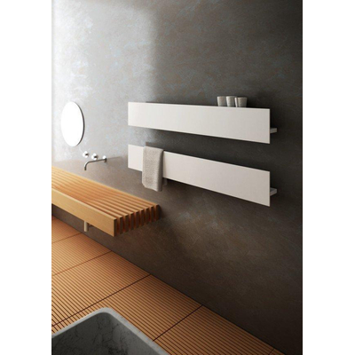 Instamat Serie-T T1P elektrische designradiator 120.6x23cm 190watt inclusief wandconsoles wit