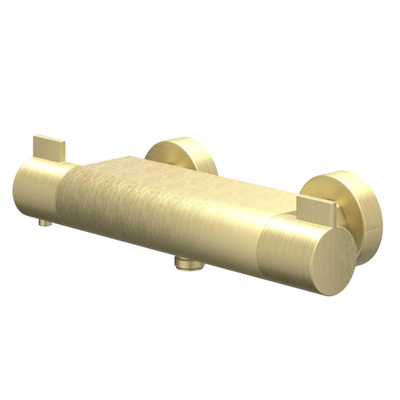 IVY Pact Mitigeur de douche thermostatique - apparent - Cooltouch - Or mat brossé PVD