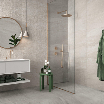 SAMPLE Terravito Giunto Vloer- en wandtegel - 60x120cm - 9mm - gerectificeerd - (Zilver)