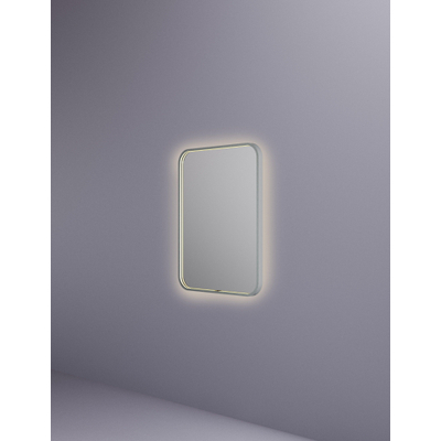 Hotbath &MORE Spiegel direct en indirect LED spiegelverwarming color changing dimbaar met afstandsbediening RVS 316