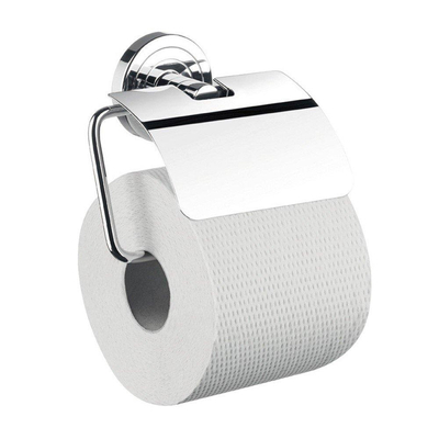 Emco Polo toiletrolhouder met klep chroom