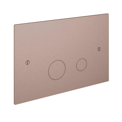 Hotbath Cobber Plaque de commande compatible avec Geberit UP320 cuivre brossé PVD