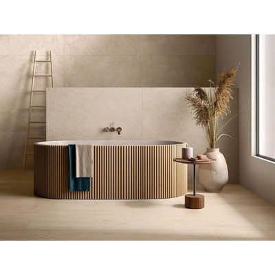 ÉCHANTILLON Ceralto Pietralto Slate Carrelage sol et mur - 60X60cm - 9mm - carré - rectifié - grès cérame Ivory mat