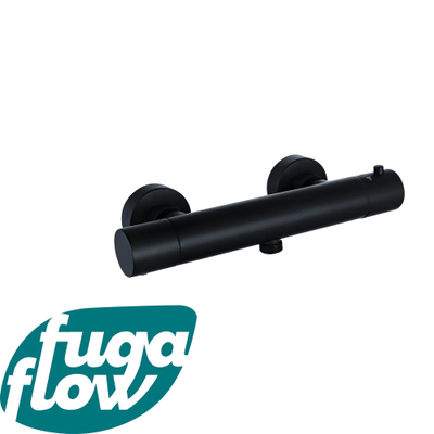 FugaFlow Eccelente Sobrado Badkamer Thermostatische Douchekraan - opbouw - zwart mat