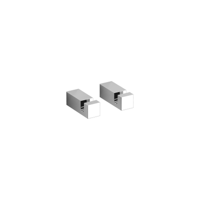 Clou Quadria handdoekhaak 1.4x1.4x4cm Chroom