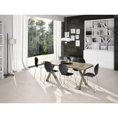 ÉCHANTILLON Terravito Urbano carreau mural et de sol - 30x60cm - 9mm - Rectangulaire - Effet béton - Crème mat