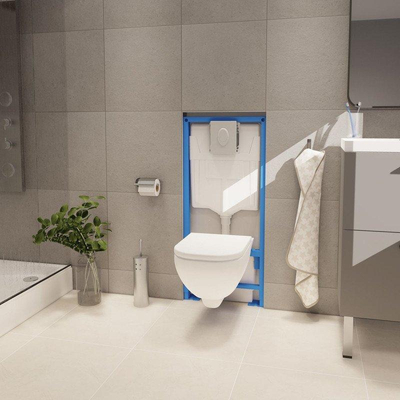Sanibroyeur Saniwall Pro UP - réservoir encastré Grohe - carrelable - Sanibroyeur broyeur - panneau de commande chrome brillant