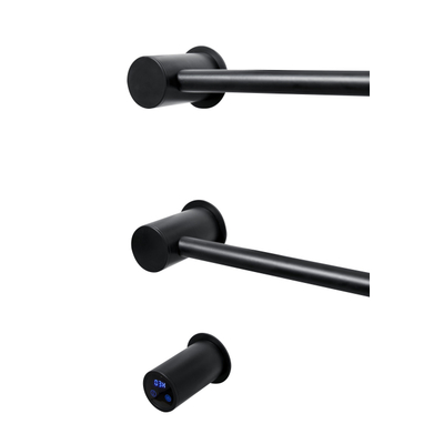 FugaFlow Eccelente Caloro Radiateur électrique pour serviettes - 52x54x13cm - 30 watts - noir mat